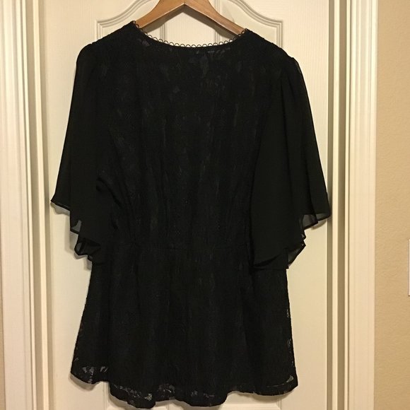 City Chic High Born Lace Top - Picture 6 of 8